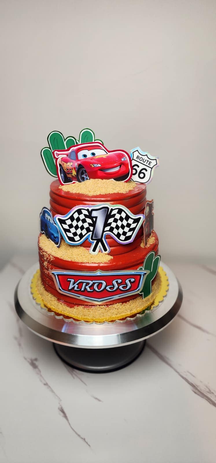 Cars themed cake
